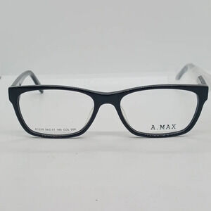 NWT MEN'S A.MAX EYEGLASS FRAMES A1229 BLACK